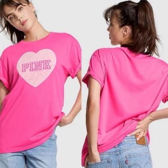 Victorias Secret Campus Cotton Tee - Picture 1 of 2
